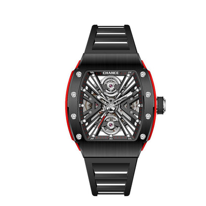 CHANCE Luxury Hollow Out Mechanical Watches for Men Waterproof Automatic Movement Watch Stainless Steel Sports Casual Wristwatch-2
