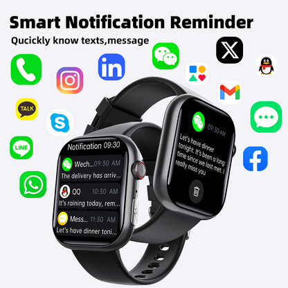 Best ECG Smart Watch of 2025 With Blood Pressure Monitor+Blood Glucose Monitoring-3