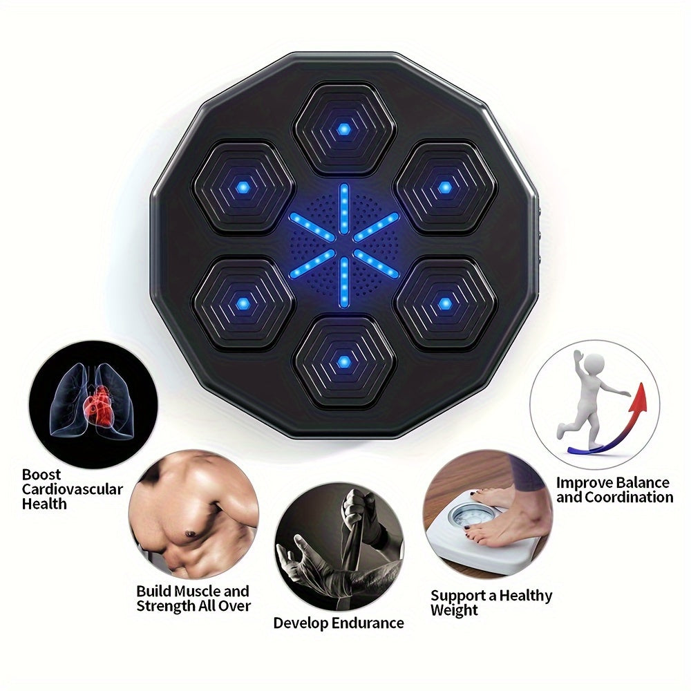 Smart Wall-Mounted Boxing Trainer with Gloves-4