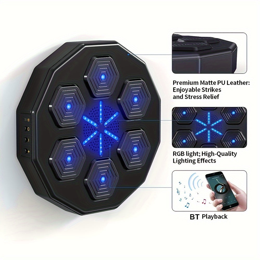 Smart Wall-Mounted Boxing Trainer with Gloves-2