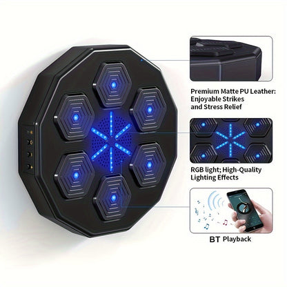 Smart Wall-Mounted Boxing Trainer with Gloves-2