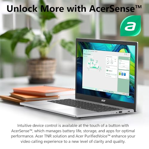 acer Aspire Go 15 AI Ready Laptop, 15.6" FHD (1920 x 1080) IPS Display, AMD Ryzen 7 5825U, AMD Radeon Graphics, 16GB DDR4, 512GB PCIe Gen4 SSD, Wi-Fi 6, Windows 11 Home, AG15-42P-R3NB