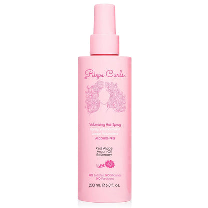 Rizos Curls Volumizing Curl Hair Spray Flexible Hold, Volume & Frizz Control with Aloe Vera Adds Shine & Bounce for All Hair Types Wavy, Curly, Coily, Kinky Sulfate, Paraben & Alcohol-Free