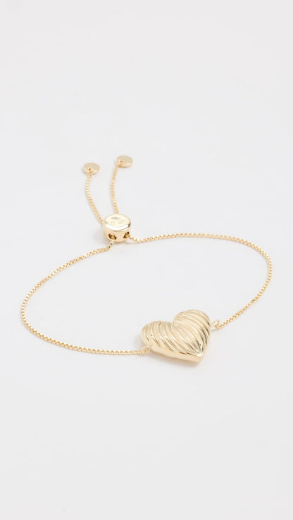 Jennifer Zeuner Jewelry Women's Luba Bracelet, 14k Yellow Gold Plated Silver, One Size