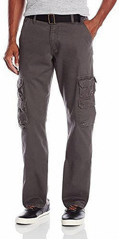 Wrangler Authentics Men&#39;s Premium Relaxed Fit Straight Leg Cargo Pant