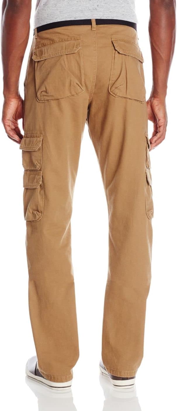 Wrangler Authentics Men&#39;s Premium Relaxed Fit Straight Leg Cargo Pant