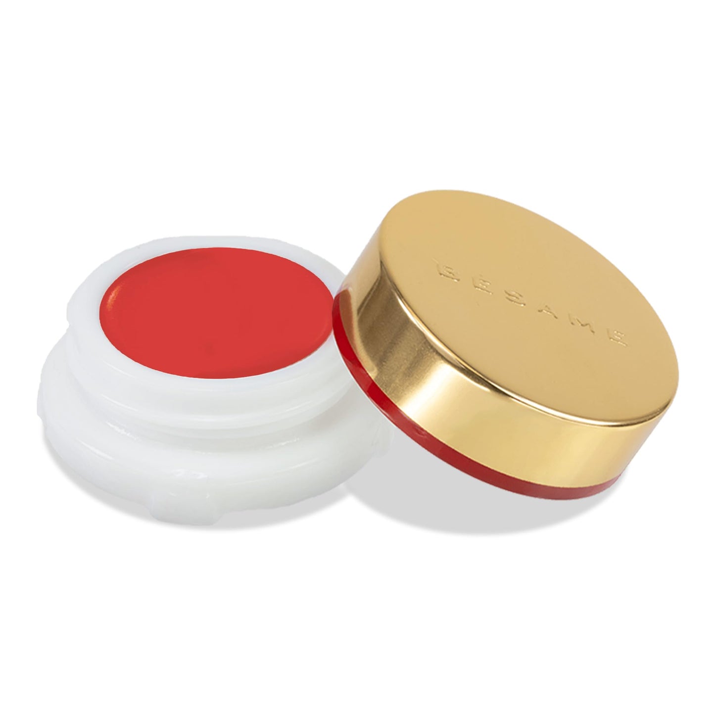Besame Apricot Cream Rouge - 1938 | Cream Blush for Cheek & Lip with Long Lasting Matte Finish | 1930s Inspired Beauty | Makeup In Reusable Tin | 2-in-1 Lip & Cheek Tint | Sustainable Beauty Routine