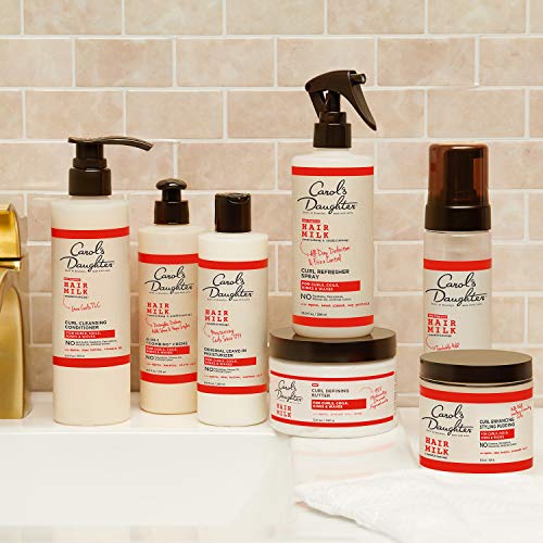 Curly Hair Products by Carol's Daughter, Hair Milk Original Leave-In Moisturizer for Curls, Coils and Waves with Agave and Shea Butter, 8 Fl Oz (Packaging May Vary)