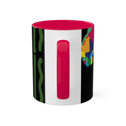 THE AFRICA MAP Colorful Mugs, 11oz by SobG Designs