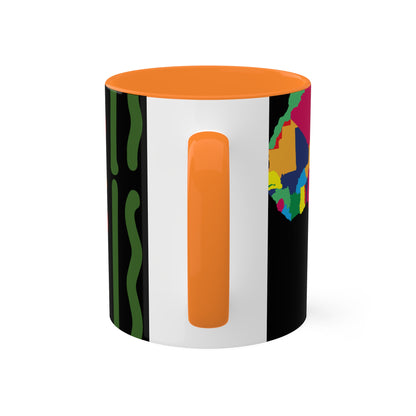 THE AFRICA MAP Colorful Mugs, 11oz by SobG Designs