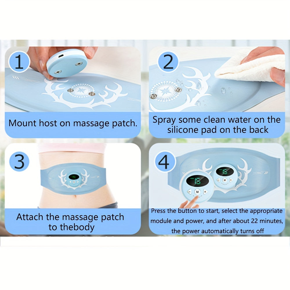 Abdominal Muscle Trainer -  Fitness Belt(Blue)-3