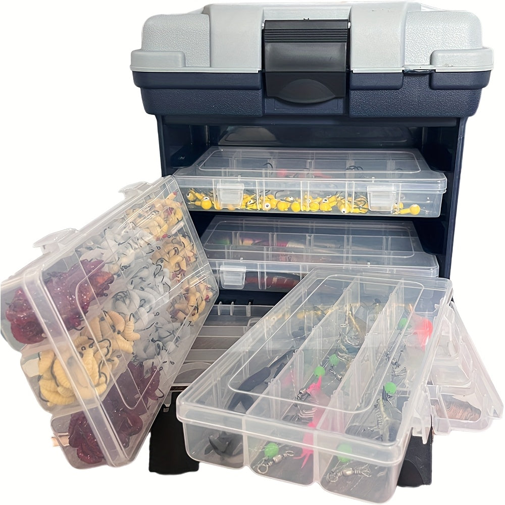 4-Tier Portable Fishing Tackle Storage Box-1