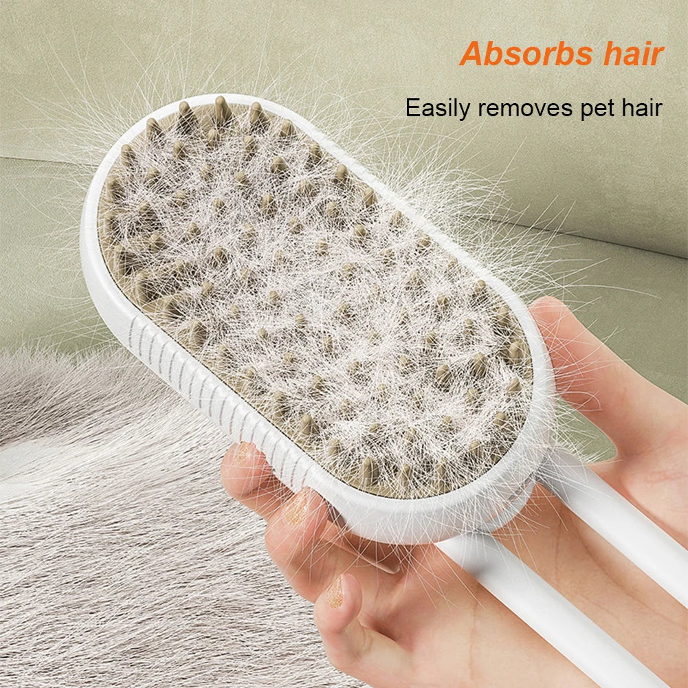 Steam Grooming Brush for Pets-2