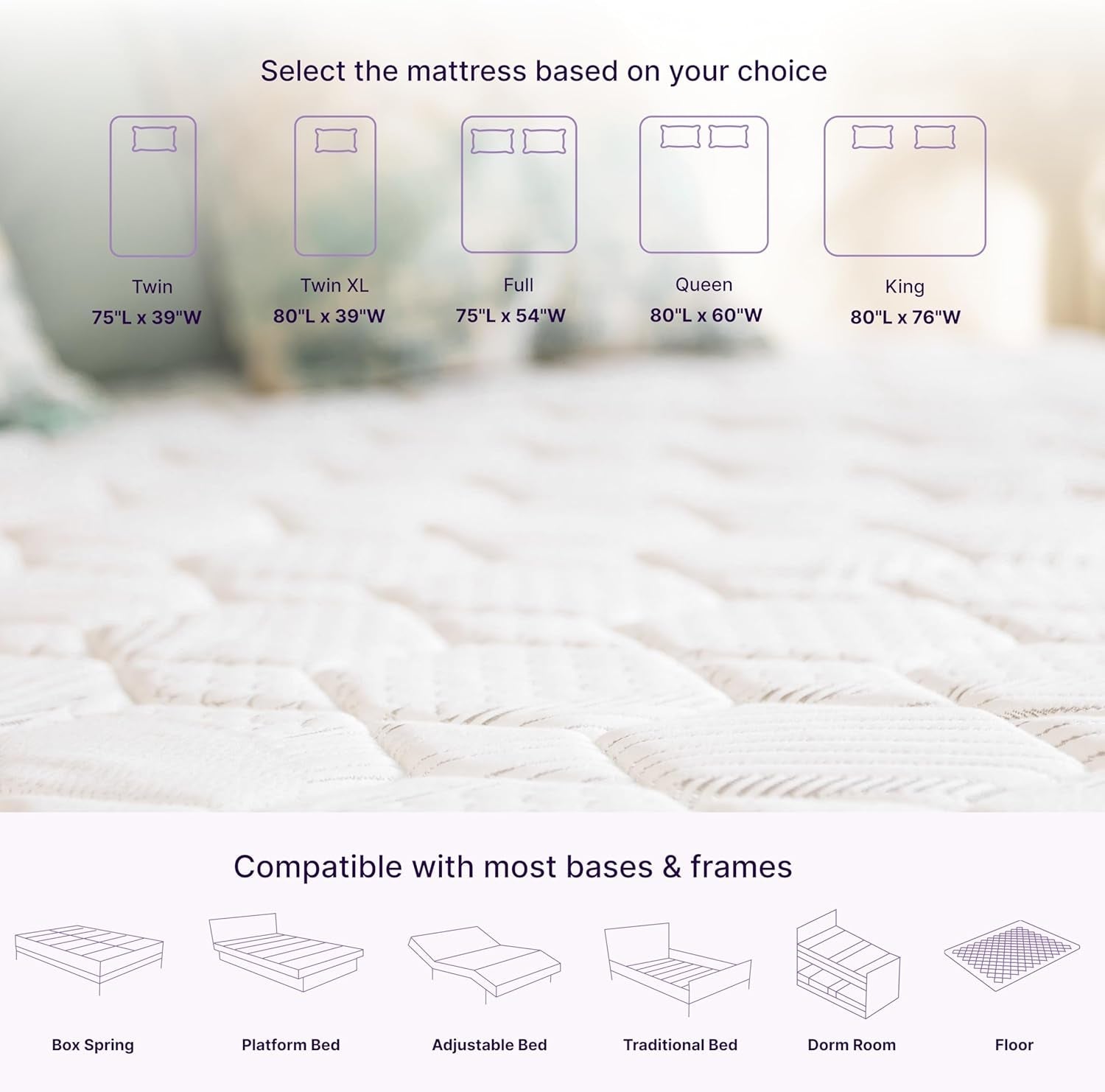 Cooling Gel Infused Hybrid Memory Foam King Mattress-1