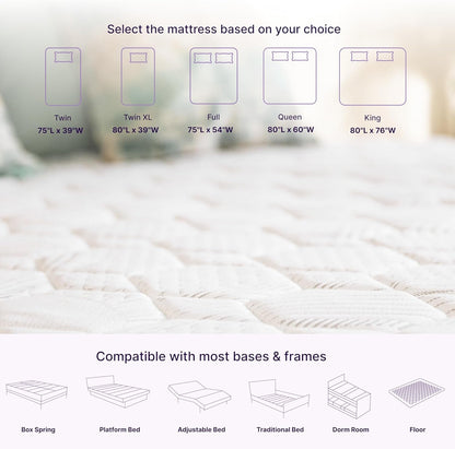 Cooling Gel Infused Hybrid Memory Foam King Mattress-1