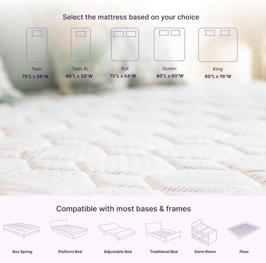 Cooling Gel Infused Hybrid Memory Foam King Mattress-1