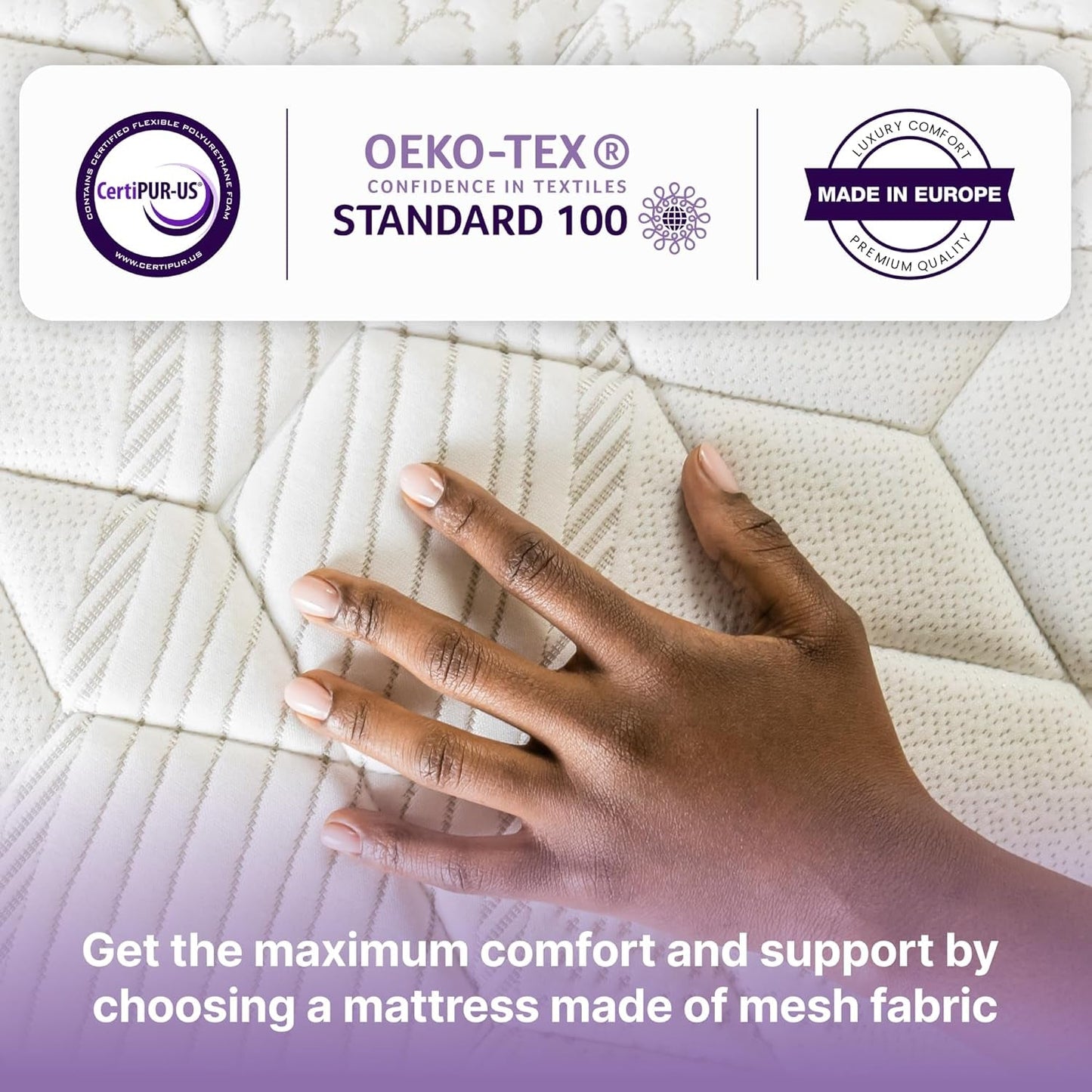 Cooling Gel Infused Hybrid Memory Foam King Mattress-3