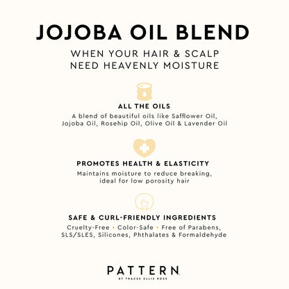 PATTERN Beauty by Tracee Ellis Ross Jojoba Hair Serum, 3.9 Fl Oz, Safflower, Jojoba, Rosehip, Olive & Lavender Oils, Lightweight Moisture Boost for Hair and Scalp