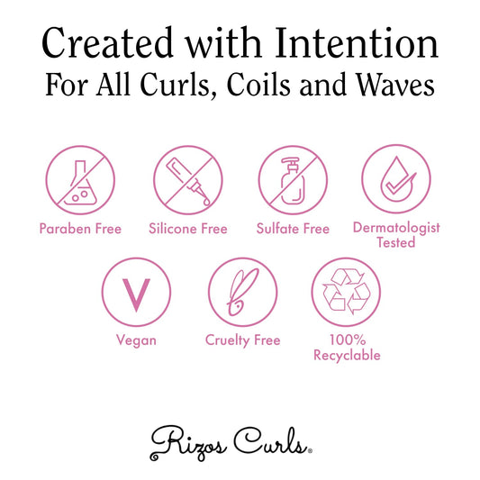 Rizos Curls Volumizing Curl Hair Spray Flexible Hold, Volume & Frizz Control with Aloe Vera Adds Shine & Bounce for All Hair Types Wavy, Curly, Coily, Kinky Sulfate, Paraben & Alcohol-Free