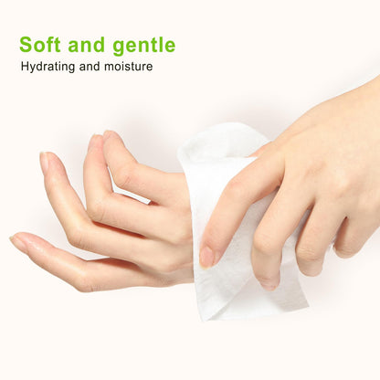 Hipruict Individual Hand Wipes, 500 PCS Wet Wipes Individually Wrapped, Wet Napkins Travel Size for Wedding, Barbecue, Restaurant, Green Tea Scent