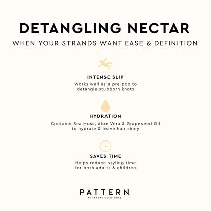 PATTERN Beauty by Tracee Ellis Ross Detangling Nectar w Sea Moss for Curly Hair 3a-4c, Great for Knots, Tangles and Matting