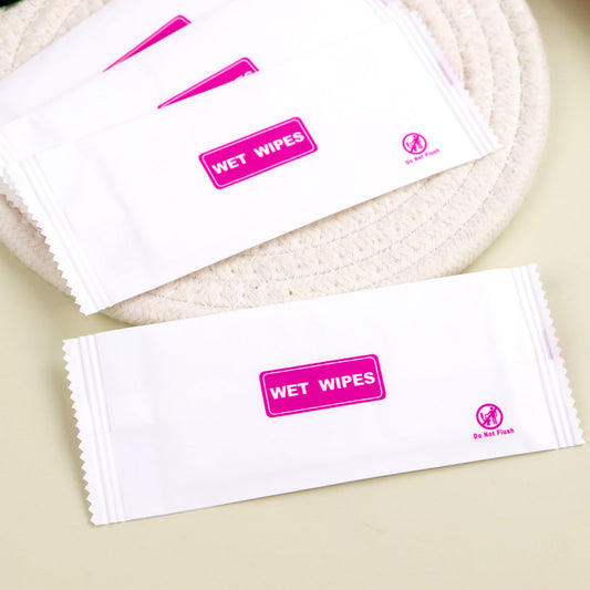 Gisdo 200 pcs Wet Wipes Individually Wrapped,Clean Wipe Individual Wipes Bulk for Travel for Hands, Face Cleaning