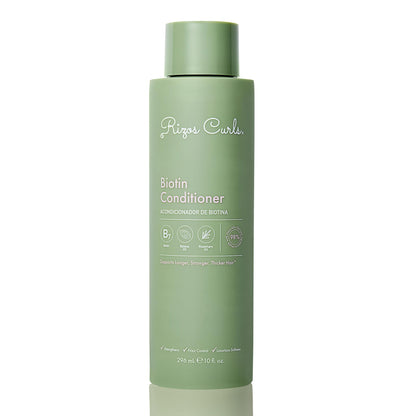 Rizos Curls Biotin Conditioner Deeply Moisturize & Reduce Breakage with Biotin, Coconut Oil & Aloe Vera Softens & Detangles All Hair Types Straight, Wavy, Curly Sulfate & Paraben Free