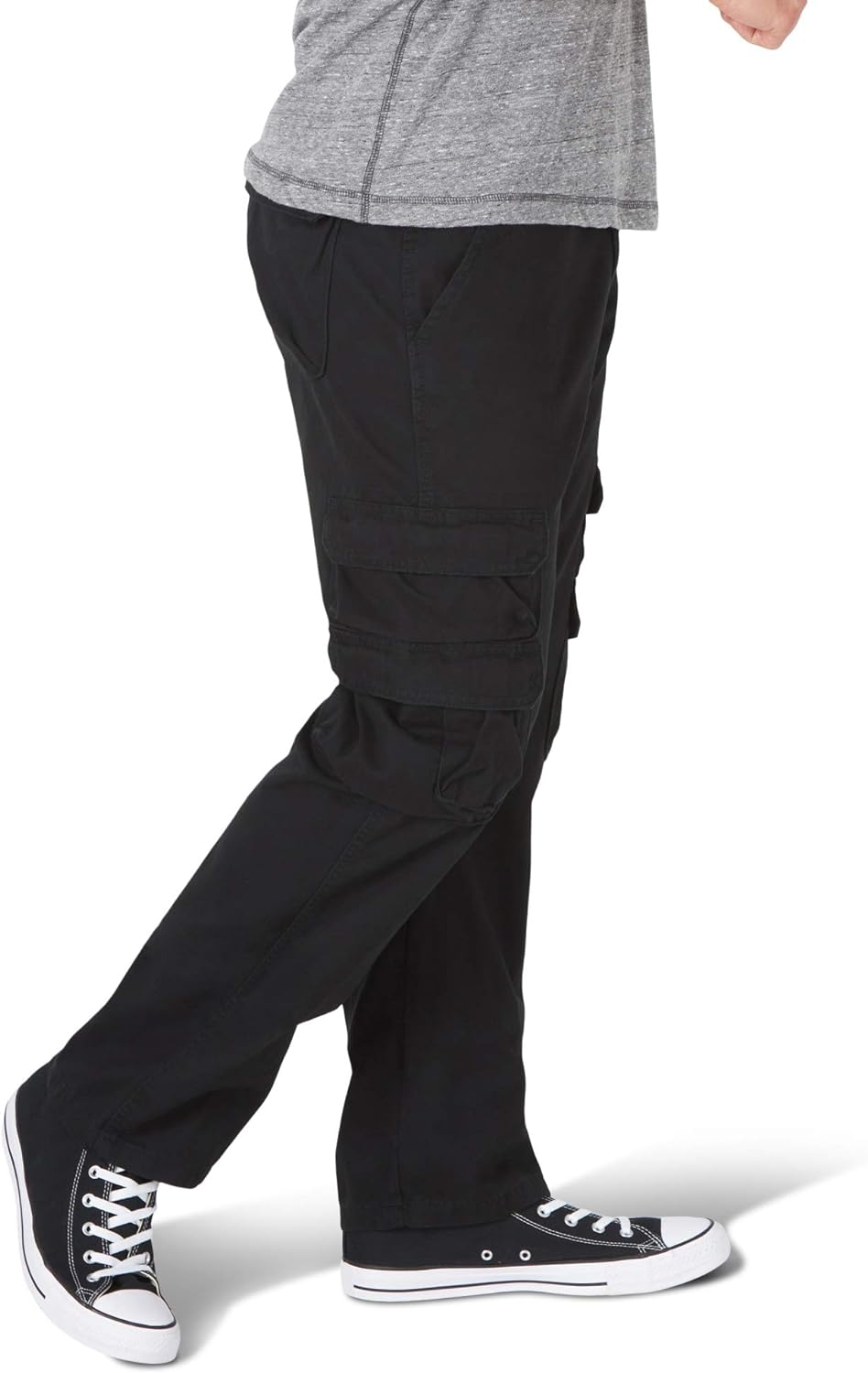 Wrangler Authentics Men&#39;s Premium Relaxed Fit Straight Leg Cargo Pant