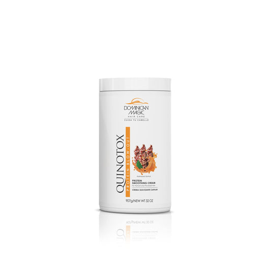 Dominican Magic Quinotox Protein Smoothing Cream, Quinoa Hair Botox, Keratin, Volume and Frizz Control, All Hair Types