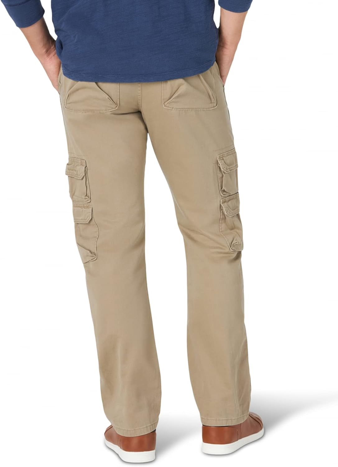 Wrangler Authentics Men&#39;s Premium Relaxed Fit Straight Leg Cargo Pant