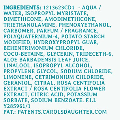 Carol's Daughter Wash Day Delight Cream Serum Hair Moisturizer for Curly Hair, Anti-Frizz, Made with Aloe and Glycerin, 6.8 fl oz