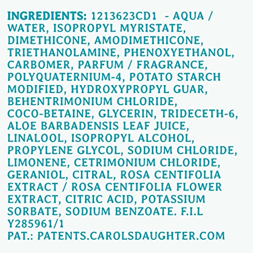 Carol's Daughter Wash Day Delight Cream Serum Hair Moisturizer for Curly Hair, Anti-Frizz, Made with Aloe and Glycerin, 6.8 fl oz