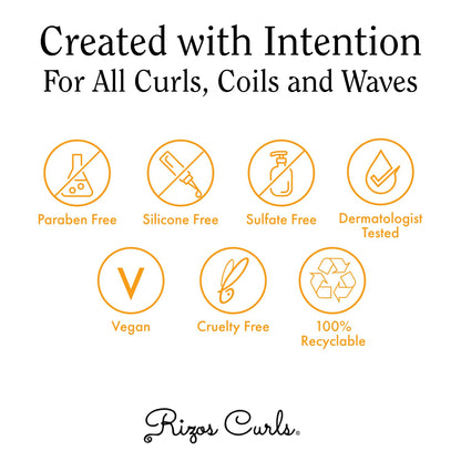 Rizos Curls Nourish Oil Strength & Frizz Control - Improve Split Ends & Repair Dry Brittle Hair Smooths & Hydrates All Hair Types Straight, Wavy, Curly Non-Greasy, Sulfate & Paraben Free