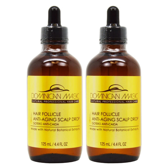 Dominican Magic Hair Follicle Anti Aging Scalp Drop 4.4oz "Pack of 2"