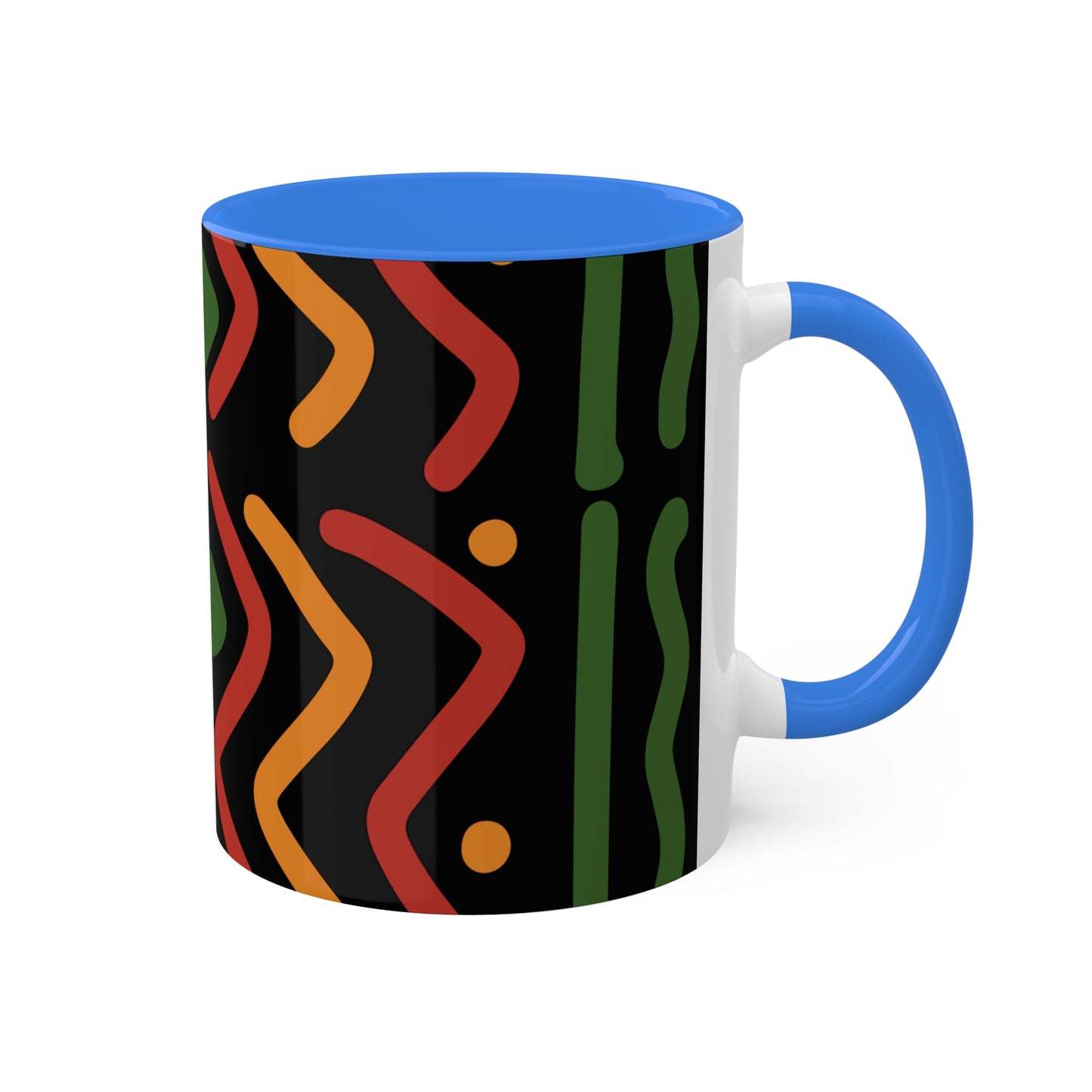 THE AFRICA MAP Colorful Mugs, 11oz by SobG Designs