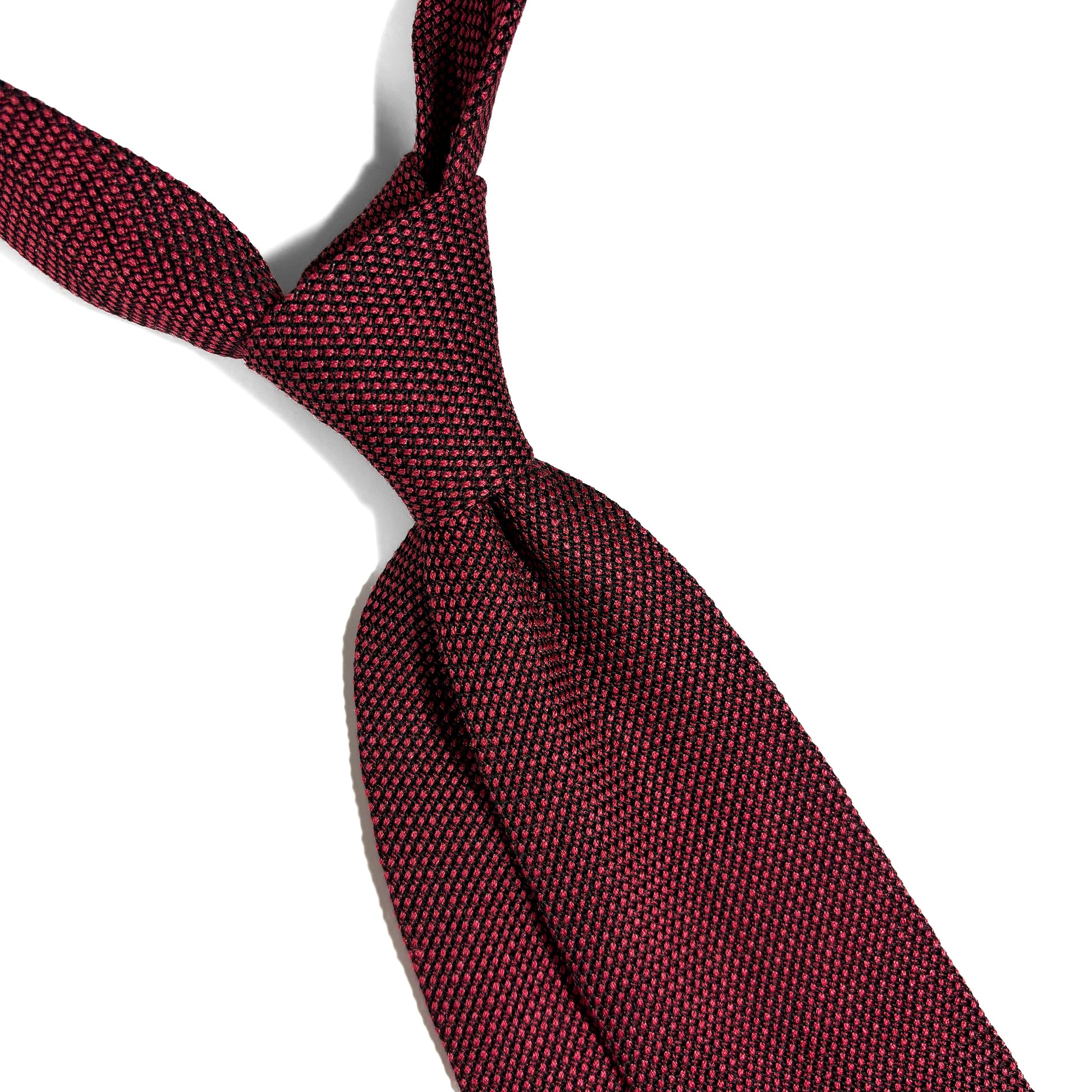 Brick Red Silk Grenadine Tie (Garza Fina)-1