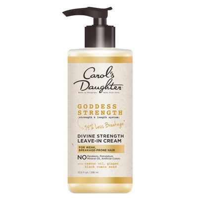 Carol's Daughter Goddess Strength Leave In Conditioner Cream, 10 Fl Oz - Strengthening and Moisturizing for Wavy, Curly Hair