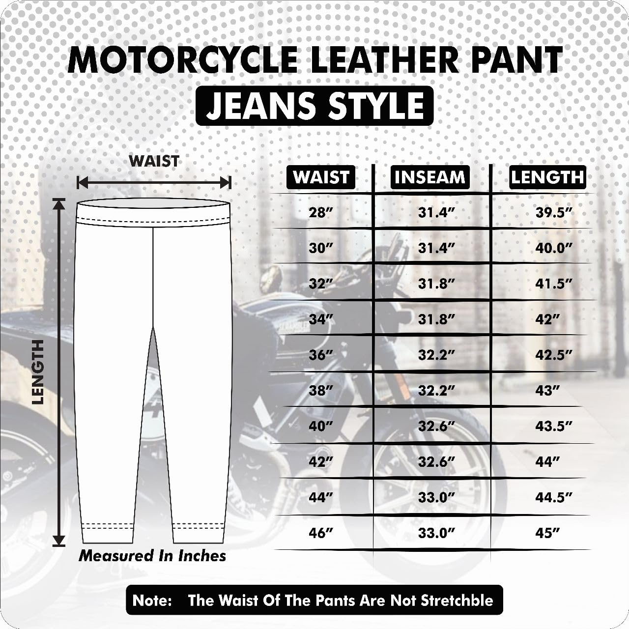 Touch&Torn Leather Motorcycle Pants for Mens Leather Black Brown Pants with 5 Pockets