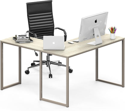 Mission 48 X 48 Inches L-Shape Home Office Computer Desk, Maple-3