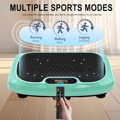 HOTWAVE Vibration Plate Exercise Machine for Lymphatic Drainage, Power Vibrating Plates Platform for Weight Loss - Whole Body Shaker Vibration Plate Machine Home Gym Shaping Fitness Workout
