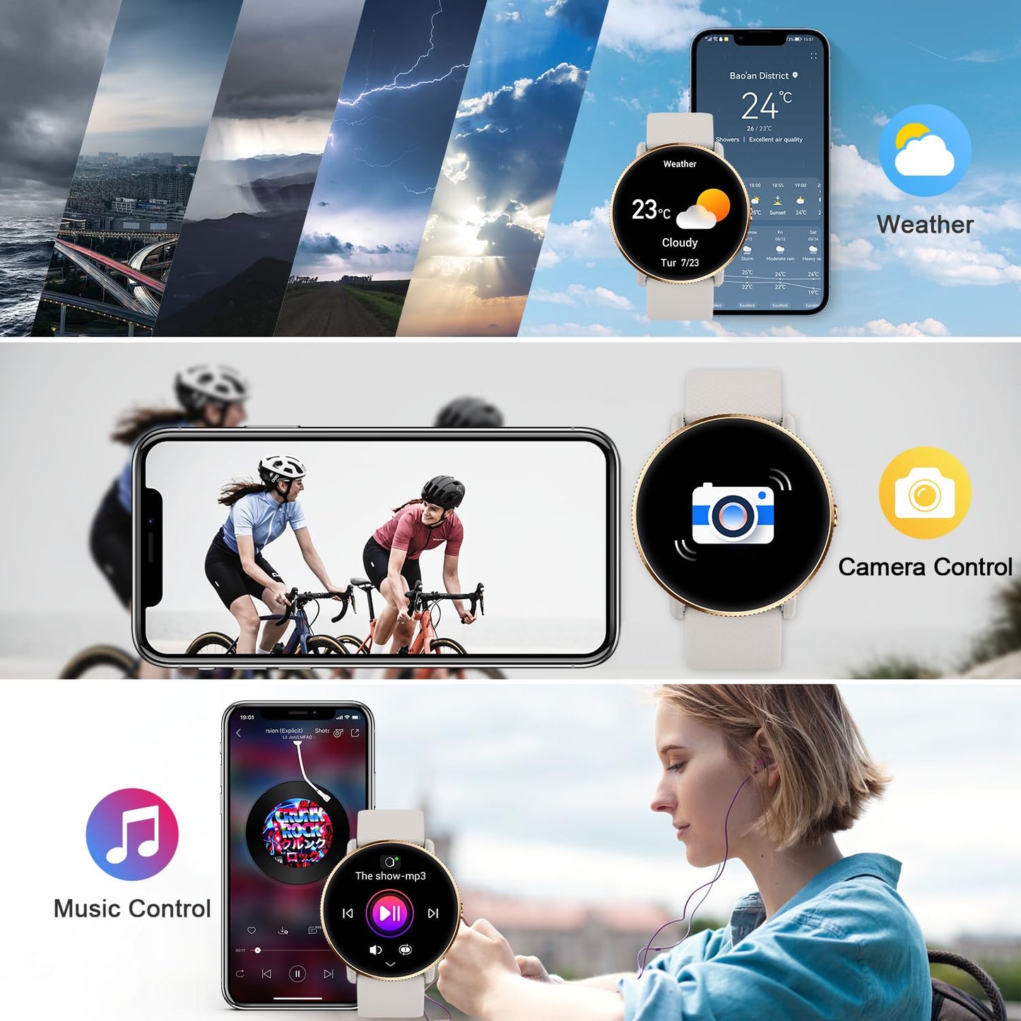 Smart Watch for Women Fitness tracker: Make/Answer Call Smart Watches for Women Waterproof Digital Mens watches Running Smartwatch Android Phone iPhone Samsung Compatible Heart Rate Monitor Step