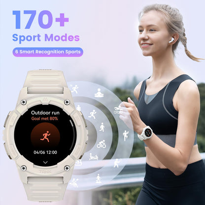 KOSPET Tank S2 Smart Watch for Women GPS, Pressure/Altitude/Compass, 5ATM Waterproof, 1.32" AMOLED Display Fitness Tracker(Answer/Make Call), AI Voice Assistant, 24H Sleep/Hear Rate Monitor