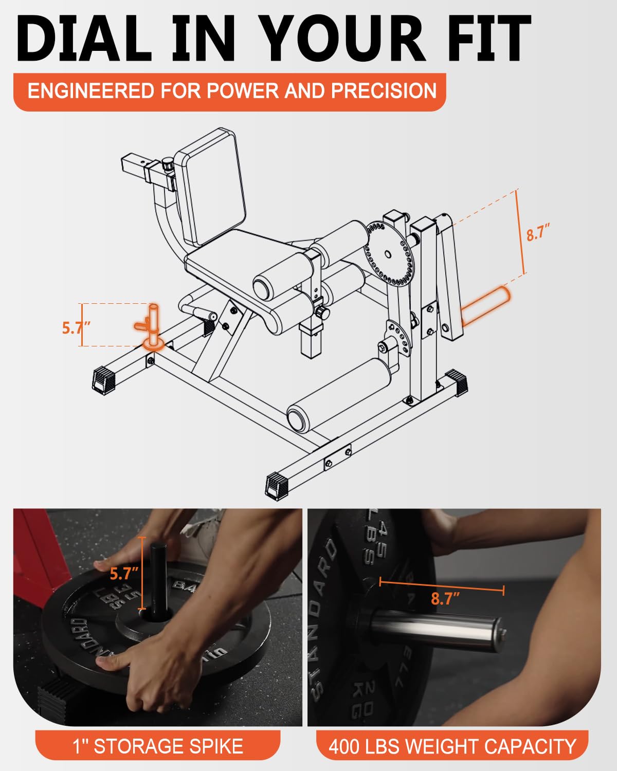 GMWD Leg Extension and Curl Machine, Lower Body Special Leg Machine, Adjustable Leg Exercise Bench with Plate Loaded, Leg Rotary Extension for Thigh, Home Gym Weight Machine Red