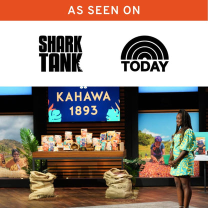 KAHAWA 1893 - Whole Coffee Beans - Kenya Single Origin - Great for Iced Coffee - As Seen on Shark Tank - Medium Roast - Directly Farmer Sourced from Kenya - Tasting Notes: Blackcurrant & Apricot -2ct
