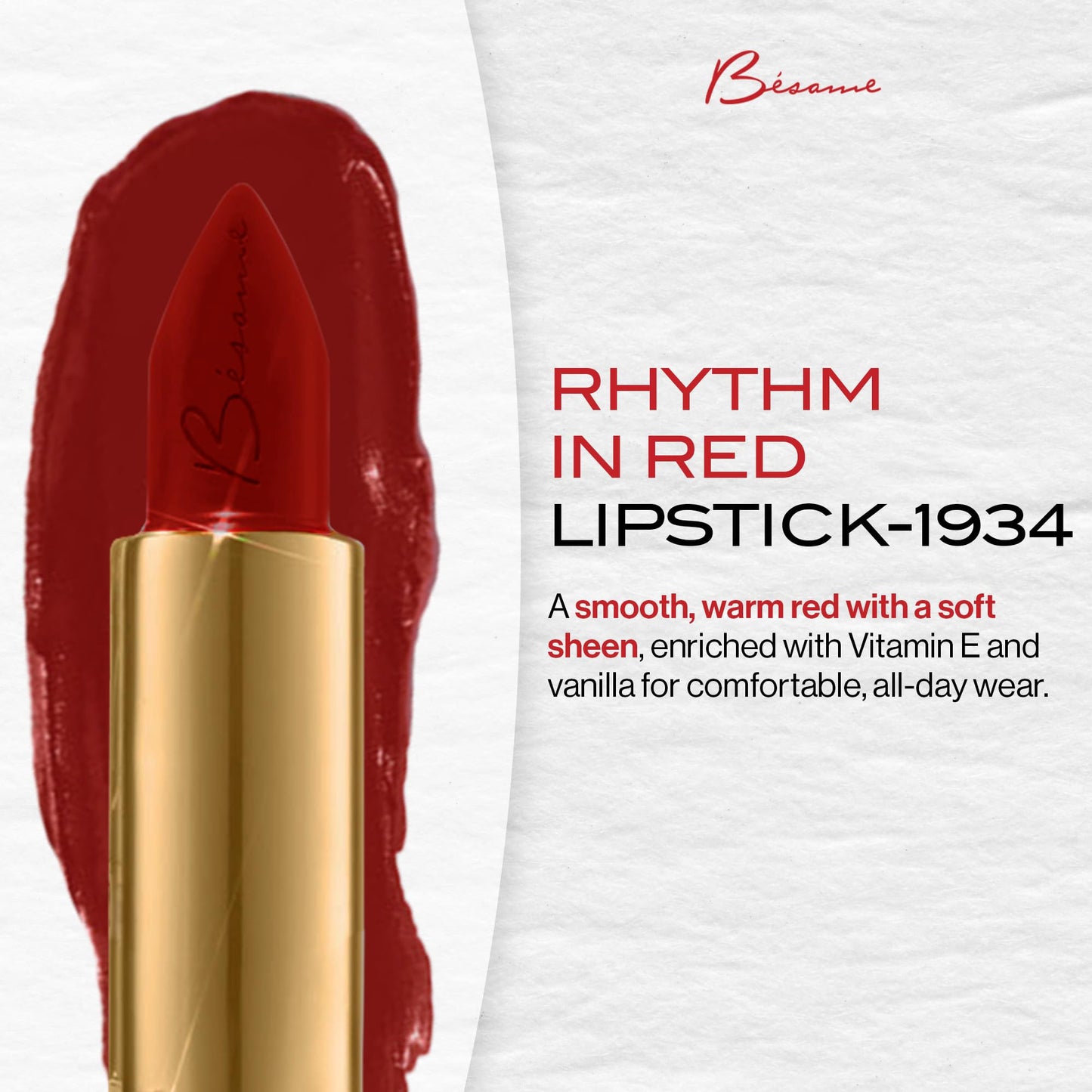 BESAME COSMETICS Rhythm In Red Lipstick - 1934