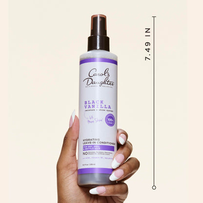 Carol's Daughter Black Vanilla Leave In Conditioner for Curly, Wavy or Natural Hair, Moisturizing Hair Care for Dry, Dull or Brittle Hair, 8 Fl Oz