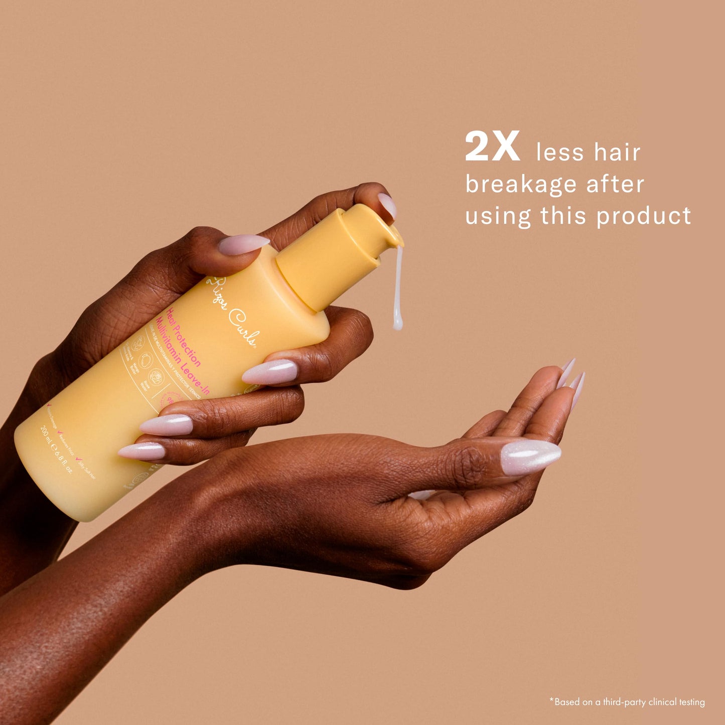 Rizos Curls Multivitamin Leave-In Heat Protection Up to 450°F - Vitamin E & Argan Oil Strengthen, Repair & Add Shine to Straight, Wavy, Curly, Coily, Kinky Hair Types Sulfate & Paraben Free