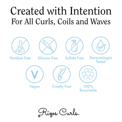 Rizos Curls Beach Waves Texturizing Salt Spray, Enhance Texture & Volume, Nourish and Enhance Definition with Blue Agave Extract, Red Algae & Prickly Pear Cactus, 6.8 oz