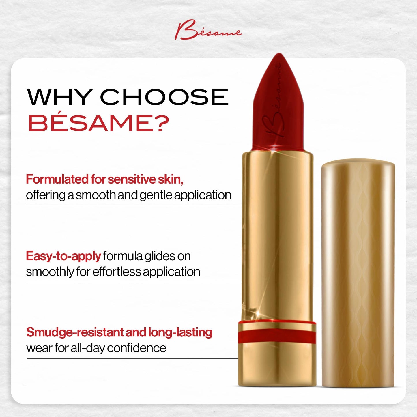 BESAME COSMETICS Rhythm In Red Lipstick - 1934