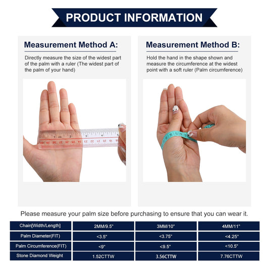 Moissanite Tennis Bracelet, 7.76 Carats Adjustable Bracelet for Women 18K Yellow Gold Plated S925 Sterling Silver Tennis Bracelet D Color VVS1 Round Cut 4MM Moissanite Bracelet Mothers Day Gift